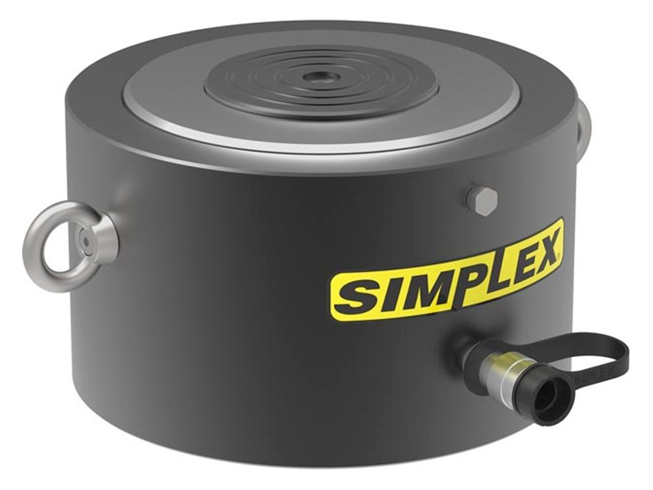 Single Acting, Low Profile, High Tonnage Hydraulic Cylinder